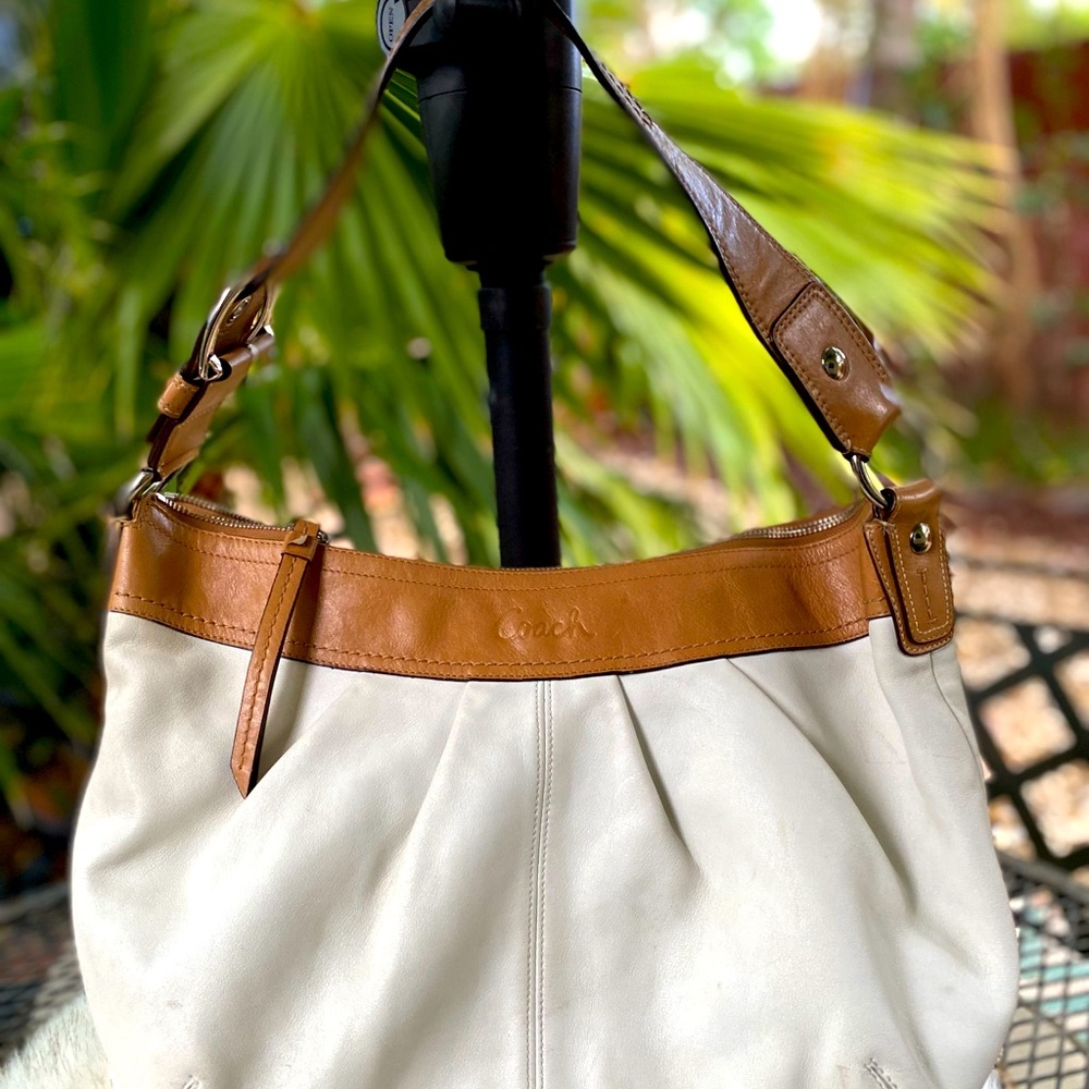 Vintage coach hobo leather bag